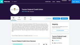 
                            10. Tucson Federal Credit Union Reviews: 12 User Ratings - WalletHub