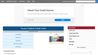 
                            8. Tucson Federal Credit Union - Tucson, AZ - Credit Unions Online