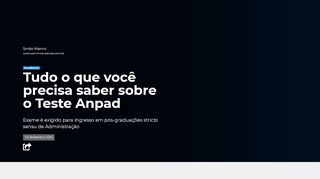 
                            12. Tudo o que você precisa saber sobre o Teste Anpad - Notícias ...