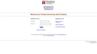 
                            9. TUebid Login - Temple University