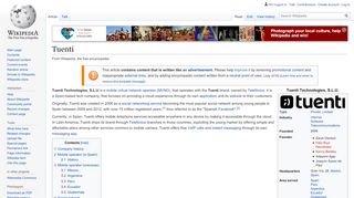 
                            10. Tuenti - Wikipedia