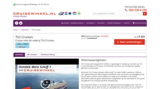 
                            9. TUI Cruises - Voordelige cruisereizen boeken - Cruisewinkel