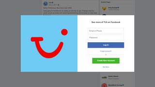 
                            7. TUI - Nyhet: Fritidsresor Blue Card med VISA! Varje gång... | Facebook
