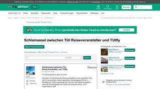 
                            11. Tui: Schlamassel zwischen TUI Reiseveranstalter und TUIfly - Tui ...