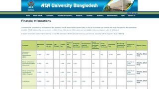 
                            3. Tuition Fee & Waiver - ASA University Bangladesh