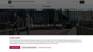 
                            2. Tuition fees 2019 - 2020 - UvA Students - University of Amsterdam