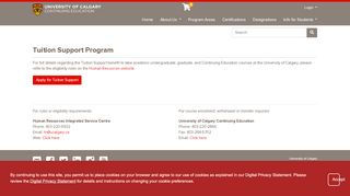 
                            6. Tuition Support Program | University of Calgary Continuing Education