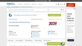 
                            5. ▷ TUJA Zeitarbeit GmbH NL Bruchsal | Tel. (07251) 9187... -
