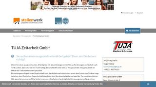 
                            8. TUJA Zeitarbeit GmbH | Stellenwerk Köln