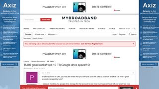 
                            7. TUKS gmail rocks! free 10 TB Google drive space!!:D | MyBroadband