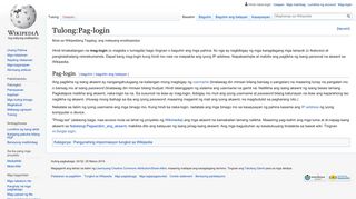 
                            2. Tulong:Pag-login - Wikipedia, ang malayang ensiklopedya