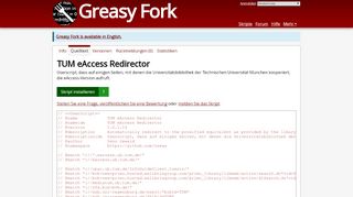 
                            4. TUM eAccess Redirector - Quelltext - Greasy Fork