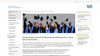 
                            3. TUM Graduate School: Einreichung der Dissertation