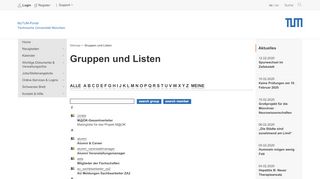 
                            6. TUM - Gruppen und Listen