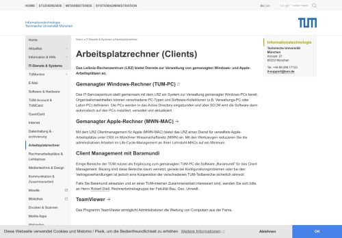 
                            5. TUM IT - CIO: Arbeitsplatzrechner