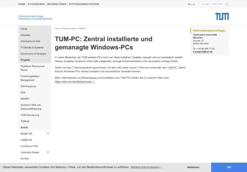 
                            2. TUM IT - CIO: TUM-PC