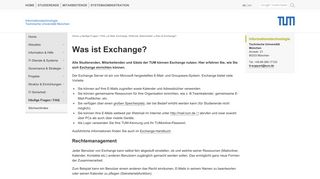 
                            6. TUM IT - CIO: Was ist Exchange?
