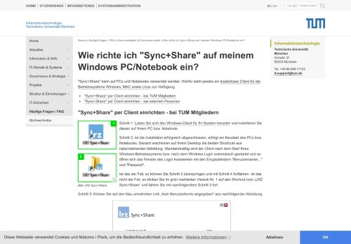 
                            9. TUM IT - CIO: Wie richte ich Sync+Share auf meinem Windows PC ...