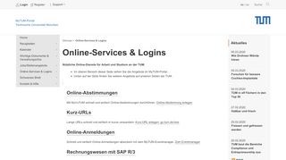 
                            5. TUM - Online-Services & Logins