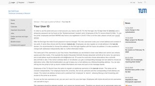 
                            6. TUM - Your User ID