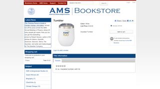 
                            12. Tumbler | AMS Bookstore