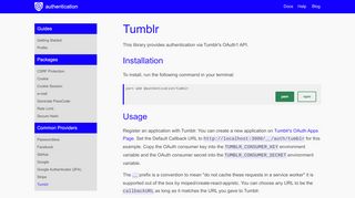 
                            4. Tumblr · authentication