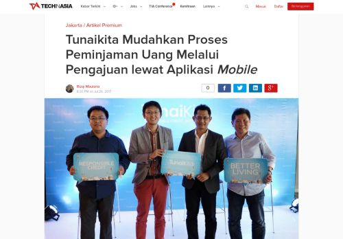 
                            8. TunaiKita Mudahkan Proses Peminjaman Uang lewat Aplikasi Mobile