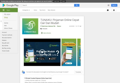 
                            6. TUNAIKU: Pinjaman Online Cepat Cair - Aplikasi di Google Play