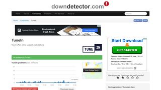 
                            9. TuneIn down? Current problems and outages | Downdetector