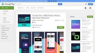 
                            3. TuneIn Radio Pro - Live Radio - Apps on Google Play