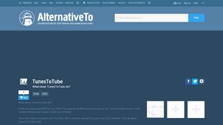 
                            2. TunesToTube Alternatives and Similar Websites and Apps ...