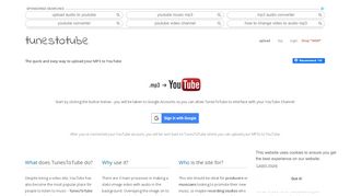 
                            1. TunesToTube - Upload an MP3 to YouTube in HD