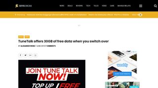 
                            10. TuneTalk offers 30GB of free data when you switch over | ...