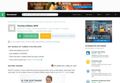 
                            13. TuneUp Utilities 2014 - CNET Download