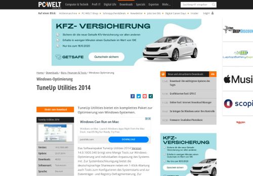 
                            5. TuneUp Utilities 2014 - PC-WELT