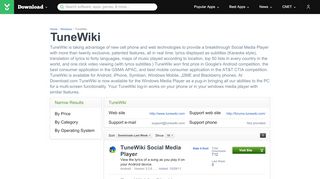 
                            5. TuneWiki - Download.com