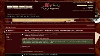 
                            7. Tunngle for HWLG Multiplayer gaming network/lobby - HistWar