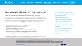 
                            7. TUOHI Master Card – Tietoa kortin käyttäjälle