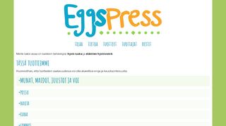 
                            3. Tuotteet - Eggspress