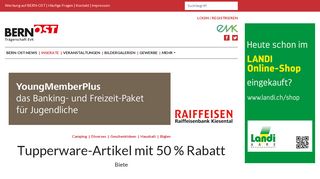 
                            10. Tupperware-Artikel mit 50 % Rabatt - Bern-Ost