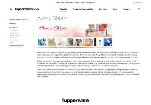 
                            11. Tupperware - Avroy Shlain - Our Brands - About Us