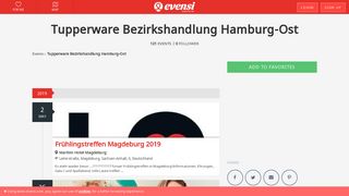 
                            11. Tupperware Bezirkshandlung Hamburg-Ost - Evensi