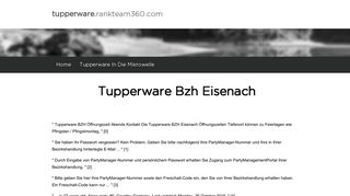 
                            11. Tupperware Bzh Eisenach - Tupperware Rankteam - rankteam360.com