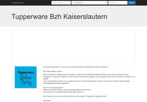 
                            9. Tupperware Bzh Kaiserslautern | Household Supplies | Germany ...