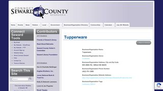 
                            12. Tupperware - Connect Seward County Nebraska