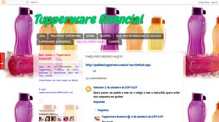 
                            8. Tupperware Essencial: FAÇA SEU PEDIDO AQUI!