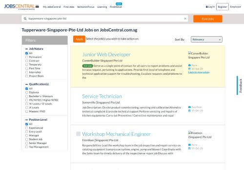 
                            13. Tupperware-Singapore-Pte-Ltd Jobs & Career in Singapore ...