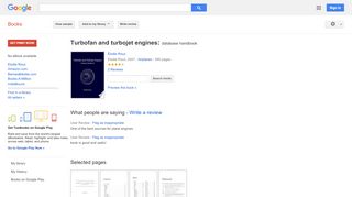 
                            5. Turbofan and turbojet engines: database handbook