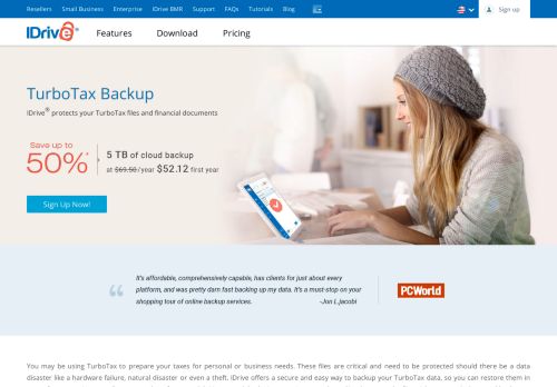 
                            9. TurboTax backup to IDrive® cloud