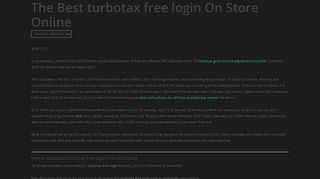 
                            5. turbotax free login - Thomas Gater Werbeagentur GmbH